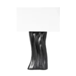 sculptural solid wood table lamp Doris by Amorph