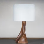 sculptural wood console table Nava by Amorph