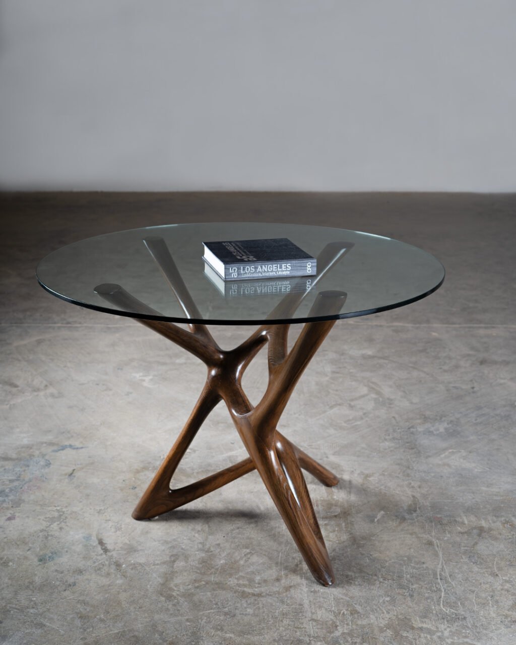 Ava center table with glass Amorph Organic contemporary furniture