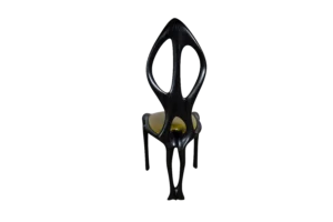 sculptural wood chair Fey by Amorph