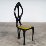 sculptural wood chair back detail Fey by Amorph