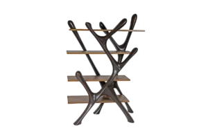 sculptural solid wood bookcase Maple by Amorph