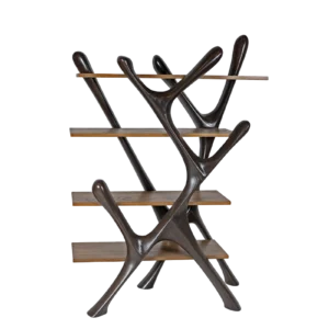 sculptural solid wood bookcase Maple by Amorph