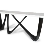 organic modern sculptural solid wood console table