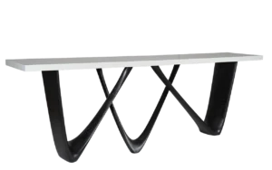 sculptural wood console table Eris by Amorph