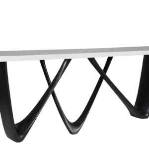 sculptural wood console table Eris by Amorph