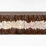 custom solid wood wall mounted cabinet handcrafted in Los Angeles interior