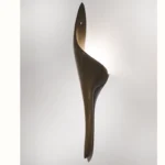 custom solid wood table lamp handcrafted in Los Angeles interior