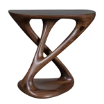 sculptural wood console table Kova by Amorph